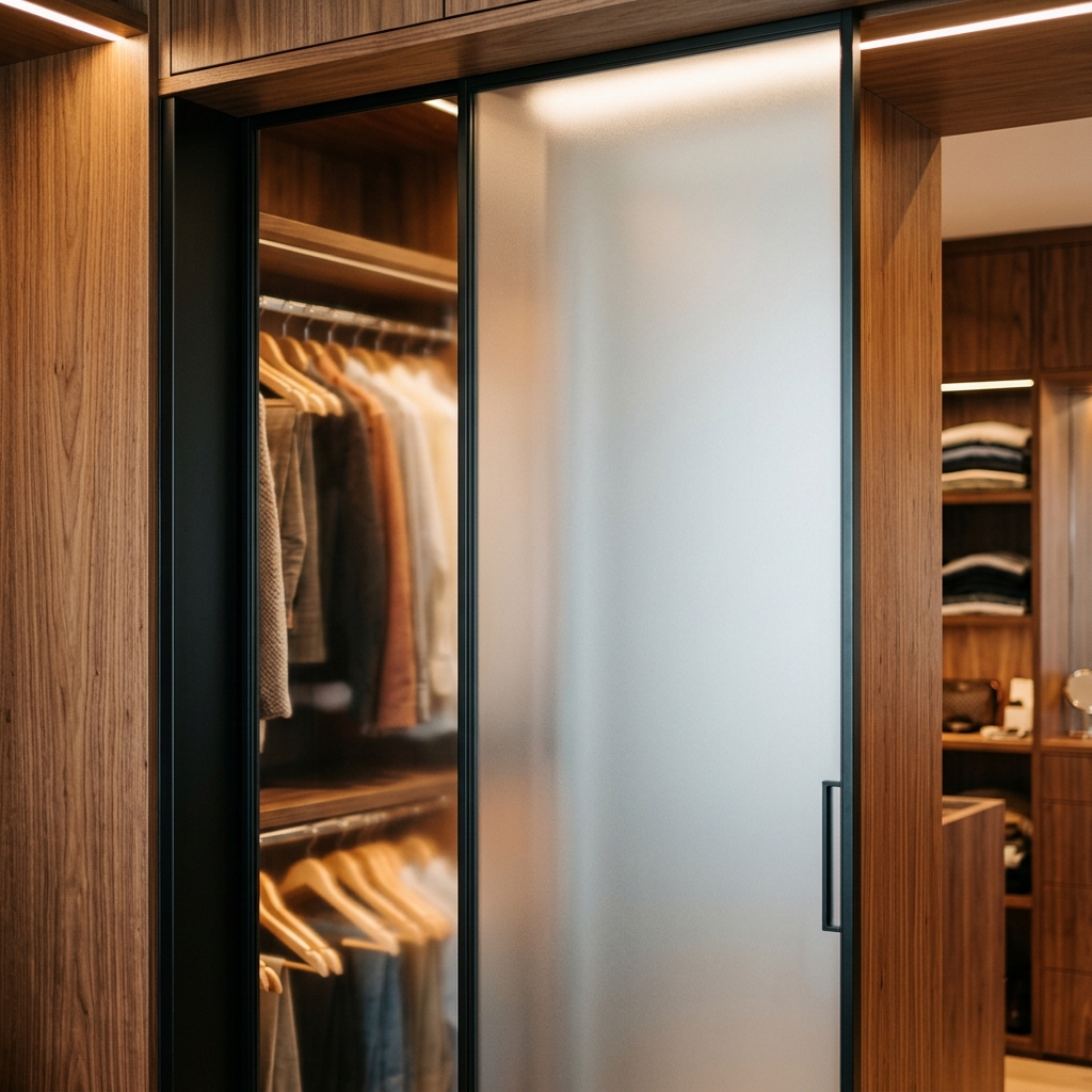 Glass Wardrobe Shutters